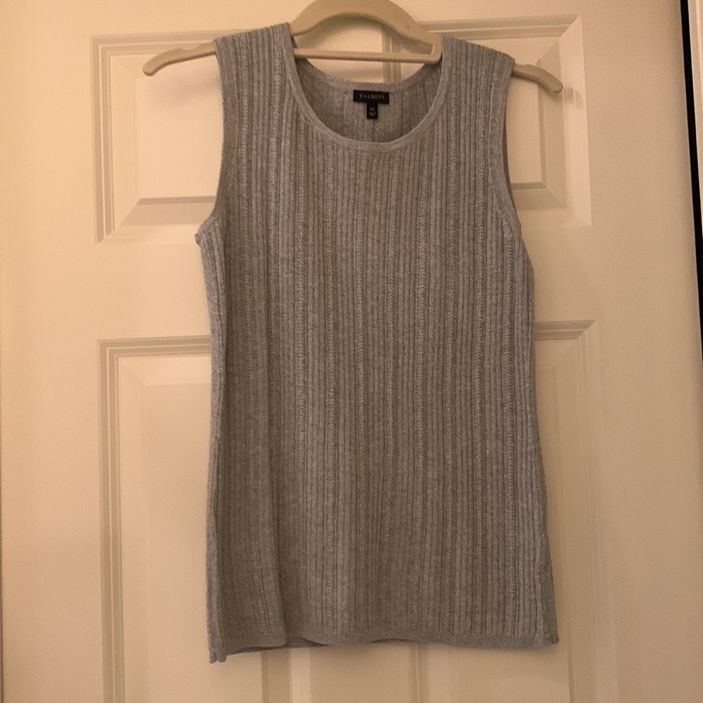 Talbots Soft Gray Knit Cardigan - Picture 5 of 6